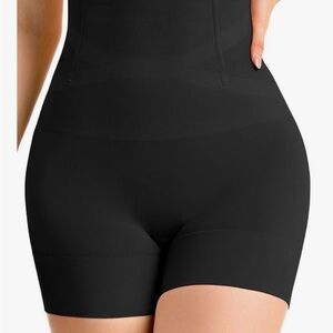 Black High-Waisted Shapewear Shorts